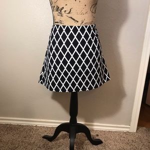 Forever21 navy/white mini skirt